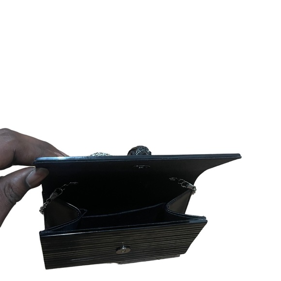 Kurt Geiger London Party Eagle clutch bag in black - Picture 4 of 4